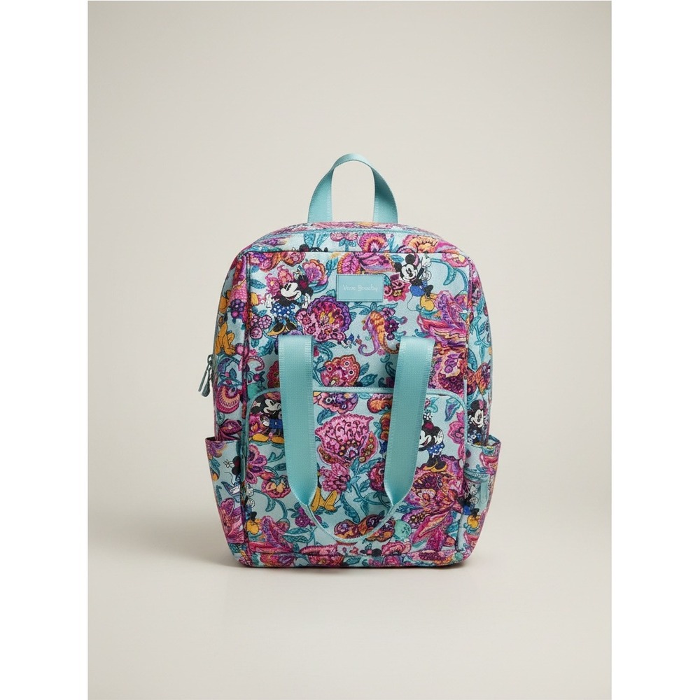 Vera Bradley Disney Mickey Colorful Garden Cooler Backpack NWT